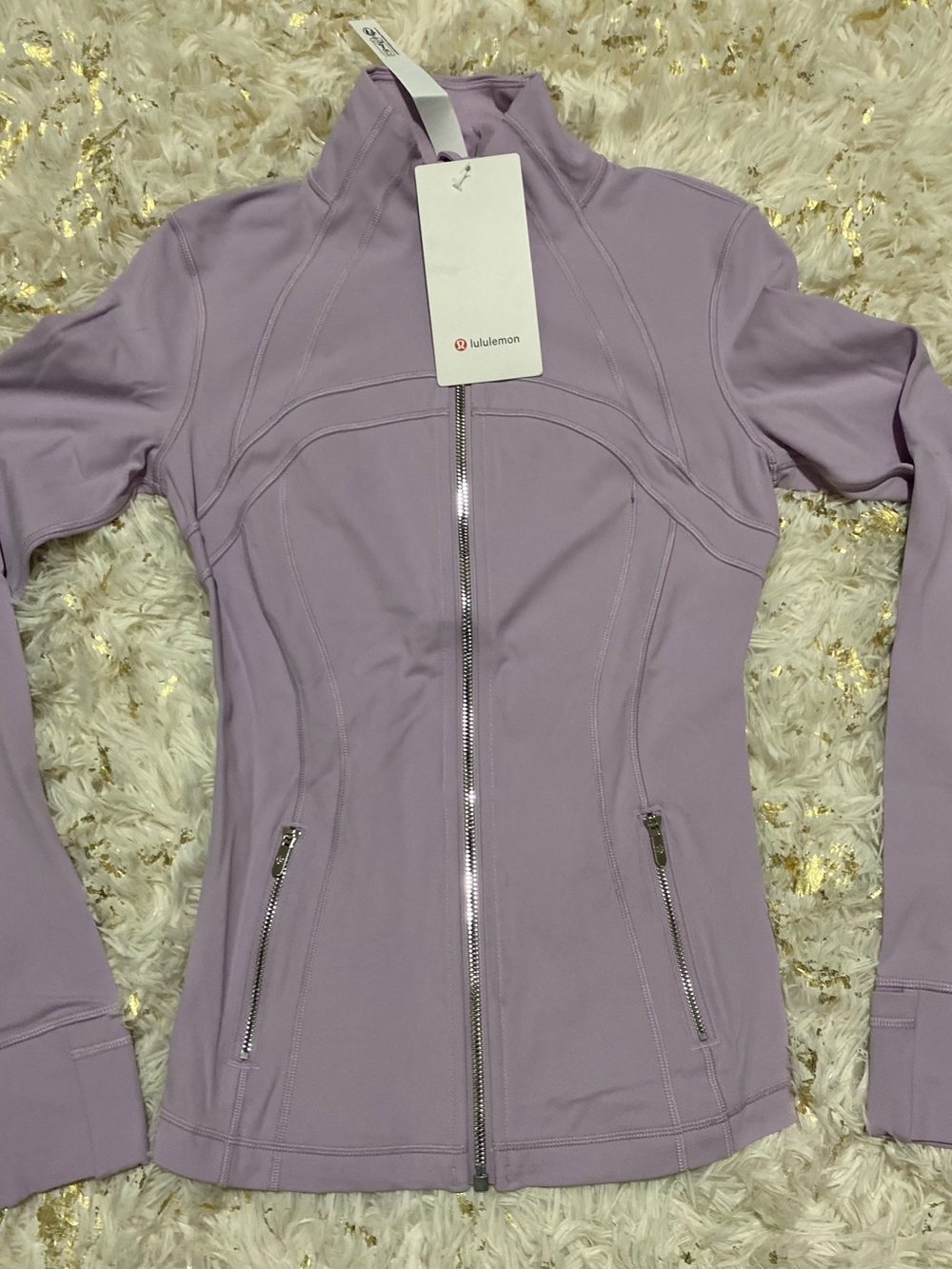 Lululemon- Define Jacket .Nulu. Color. Lilac Play/Mirror Silver/Mirror Silver - Picture 10 of 12